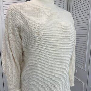Becca Tilley x Bar III, Beige Sweater SzL Lightweight Creme